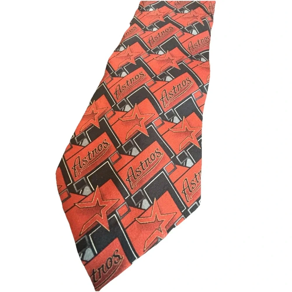 MLB Team HOUSTON‎ ASTROS Baseball Men's Tie Necktie Eagle Neckwear 100% Silk VTG